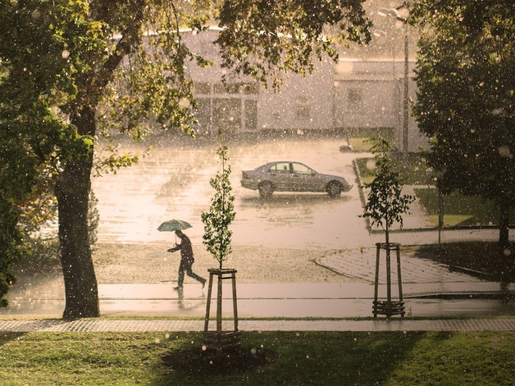 Hail damage due to global warming.