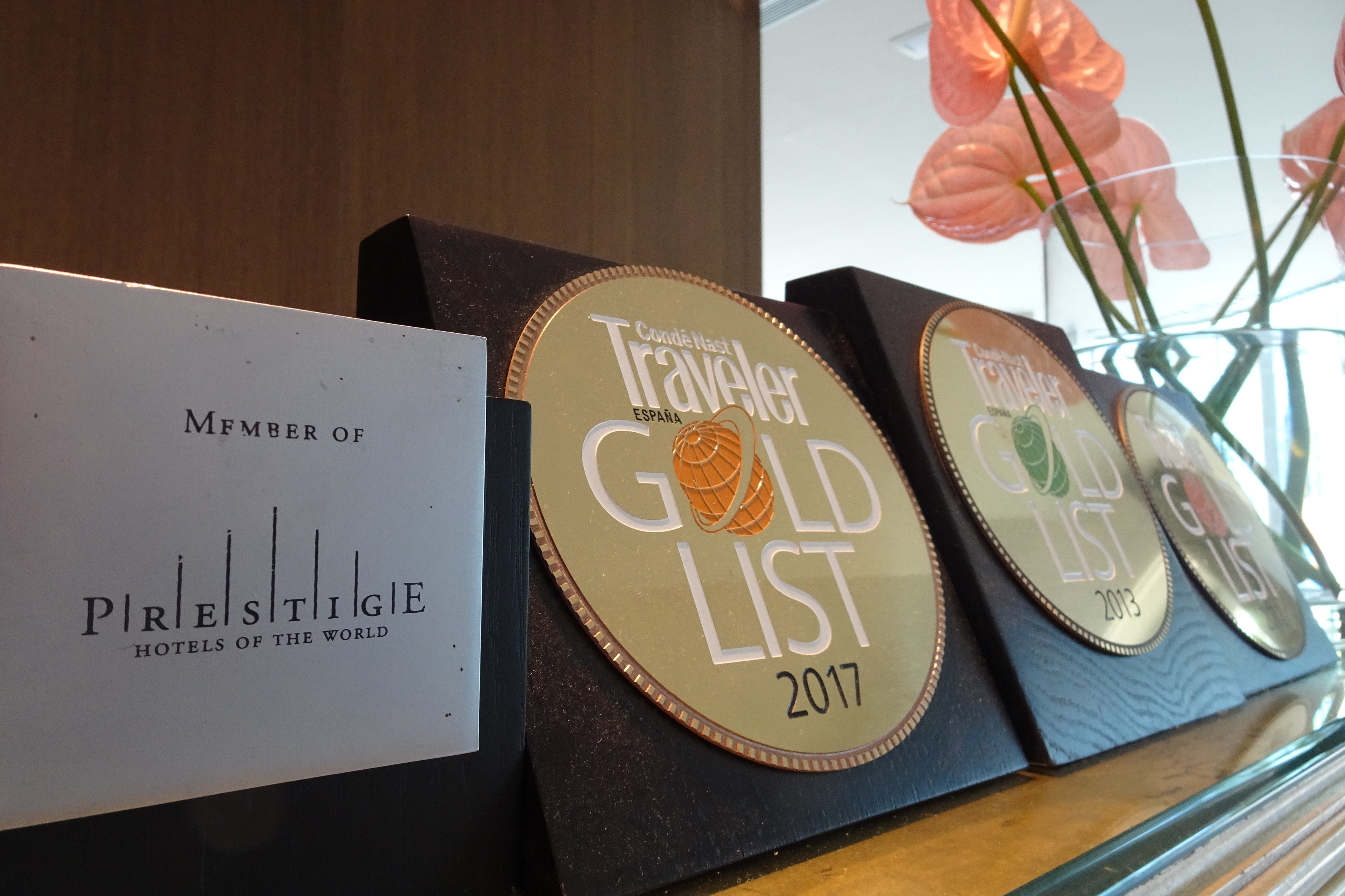 Member of prestige hotel and gold list of traveler