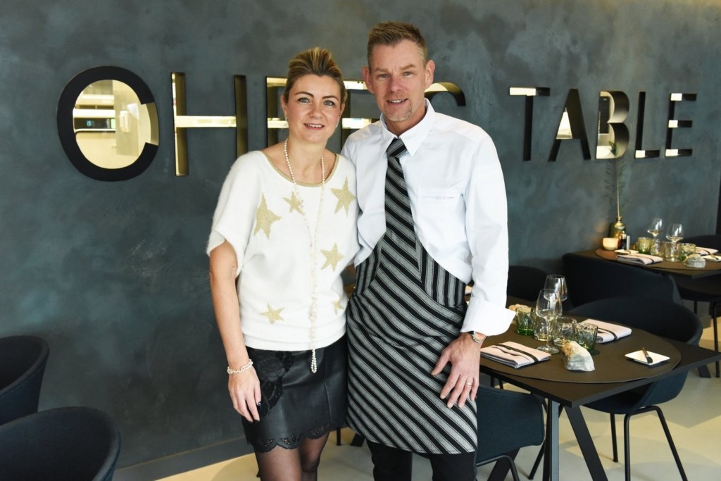 Tanja Veyt y Dimitri Van Berlo del restorán Chef's Table en Burcht